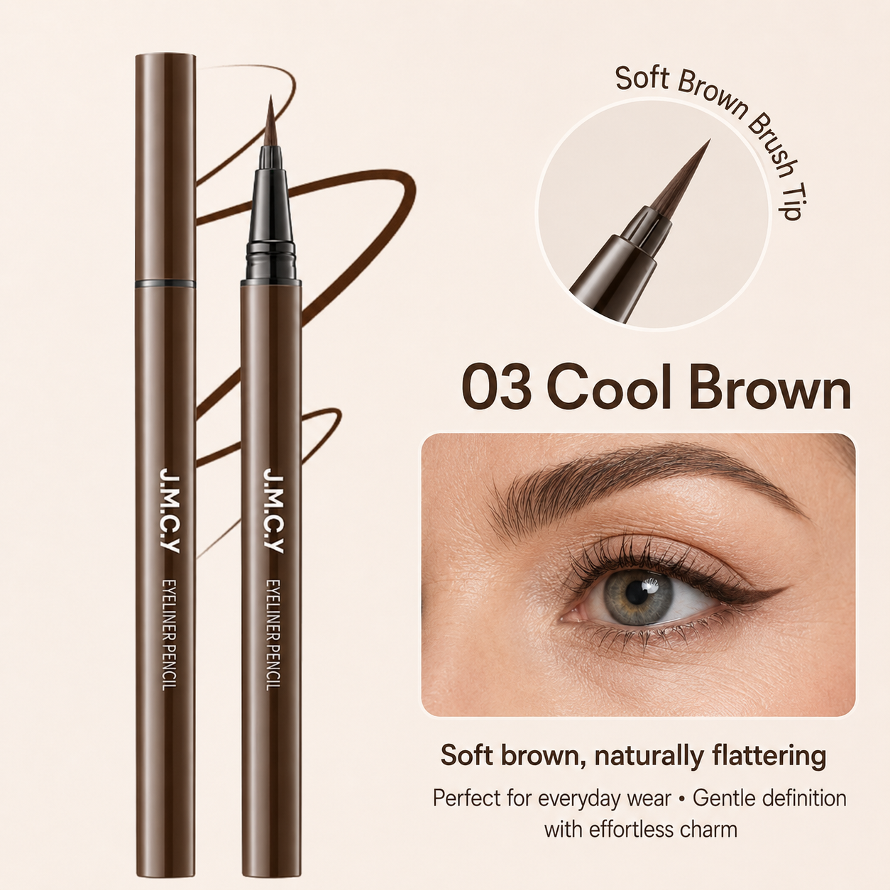 Waterproof Precision Eyeliner Pen for Smooth, Natural Definition