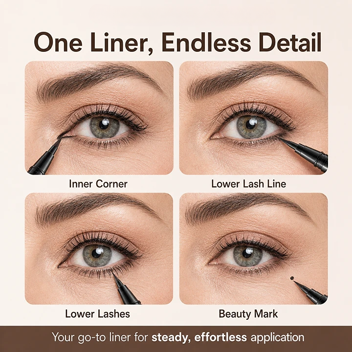 Waterproof Precision Eyeliner Pen for Smooth, Natural Definition